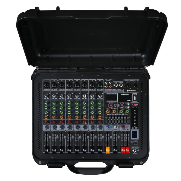 AVMASTER 파워드 믹서 / 블루투스 / USB플레이 / 고출력1300W / 녹음 AMP-1200